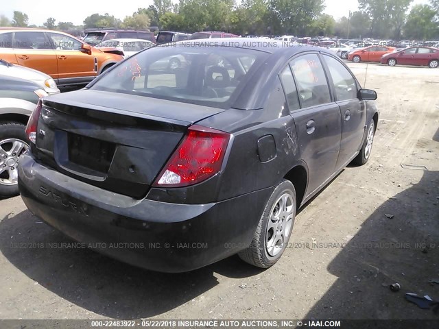 1G8AJ52F94Z188769 - 2004 SATURN ION LEVEL 2 BLACK photo 4