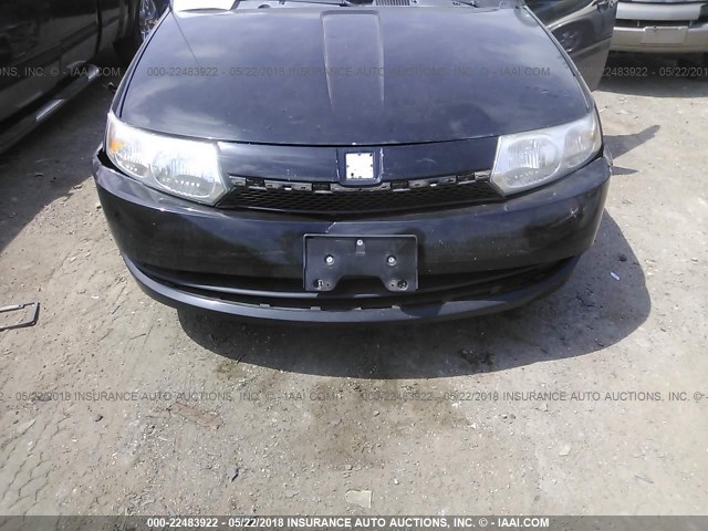 1G8AJ52F94Z188769 - 2004 SATURN ION LEVEL 2 BLACK photo 6