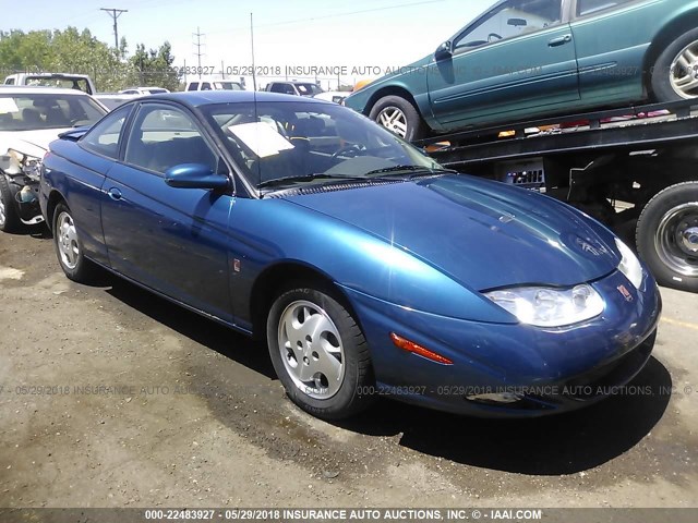 1G8ZY12712Z188424 - 2002 SATURN SC2 BLUE photo 1