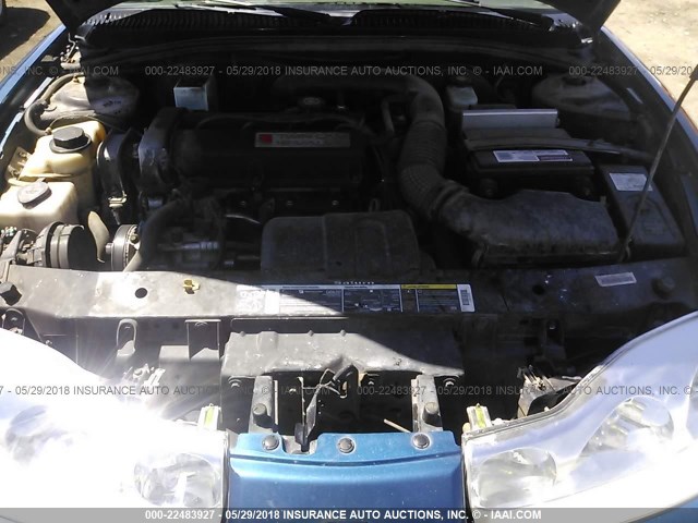 1G8ZY12712Z188424 - 2002 SATURN SC2 BLUE photo 10