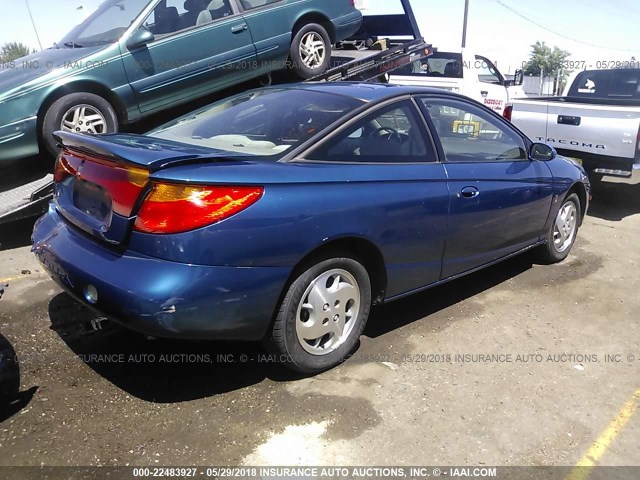 1G8ZY12712Z188424 - 2002 SATURN SC2 BLUE photo 4