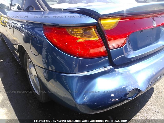 1G8ZY12712Z188424 - 2002 SATURN SC2 BLUE photo 6
