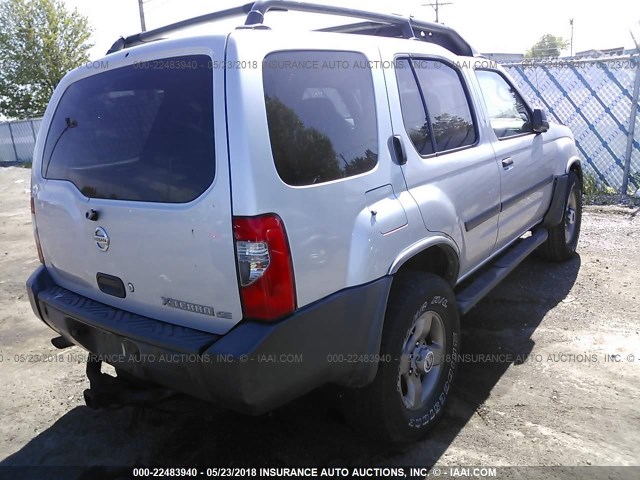 5N1ED28YX3C672002 - 2003 NISSAN XTERRA XE/SE SILVER photo 4