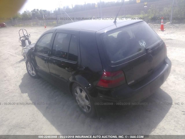 9BWFL61JX64000736 - 2006 VOLKSWAGEN GOLF GL BLACK photo 3