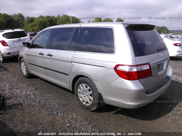 5FNRL38267B021551 - 2007 HONDA ODYSSEY LX GOLD photo 3