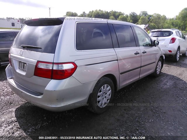 5FNRL38267B021551 - 2007 HONDA ODYSSEY LX GOLD photo 4