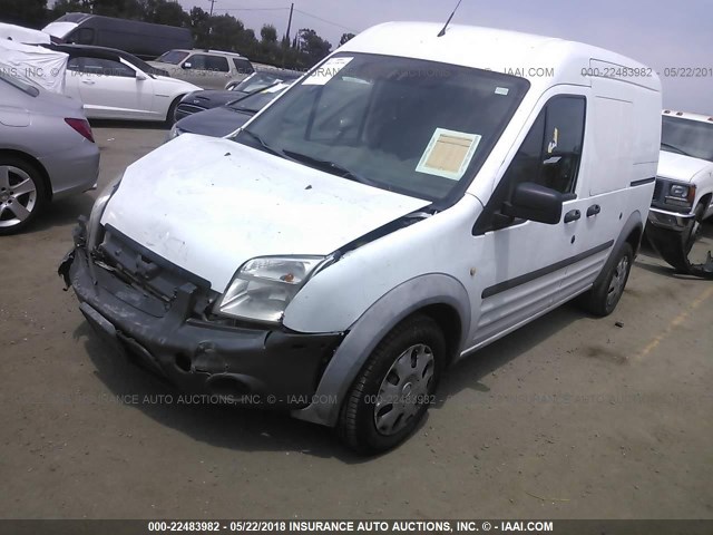NM0LS7AN8DT141748 - 2013 FORD TRANSIT CONNECT XL WHITE photo 2