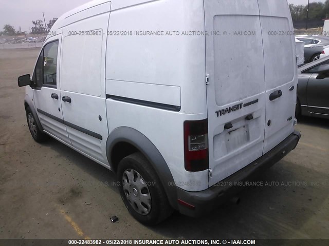 NM0LS7AN8DT141748 - 2013 FORD TRANSIT CONNECT XL WHITE photo 3