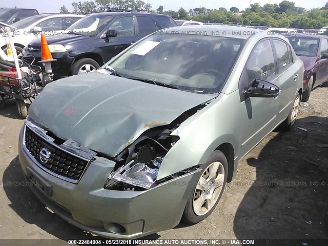 3N1AB61E98L610542 - 2008 NISSAN SENTRA 2.0/2.0S/2.0SL GREEN photo 2