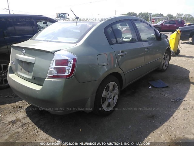 3N1AB61E98L610542 - 2008 NISSAN SENTRA 2.0/2.0S/2.0SL GREEN photo 4