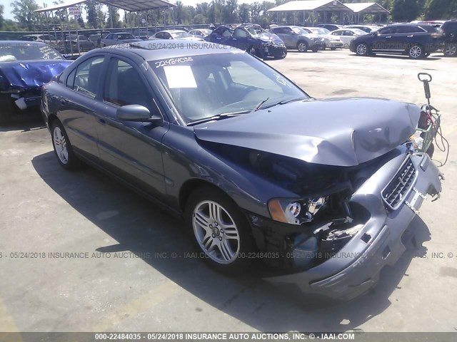 YV1RS592562513092 - 2006 VOLVO S60 2.5T GRAY photo 1