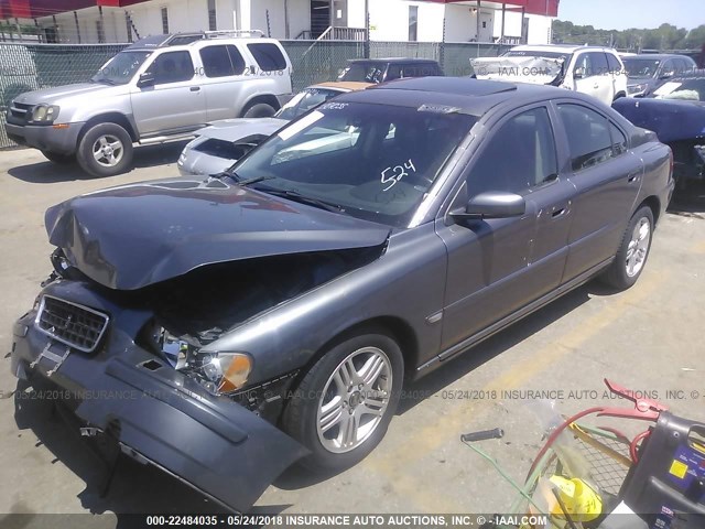 YV1RS592562513092 - 2006 VOLVO S60 2.5T GRAY photo 2