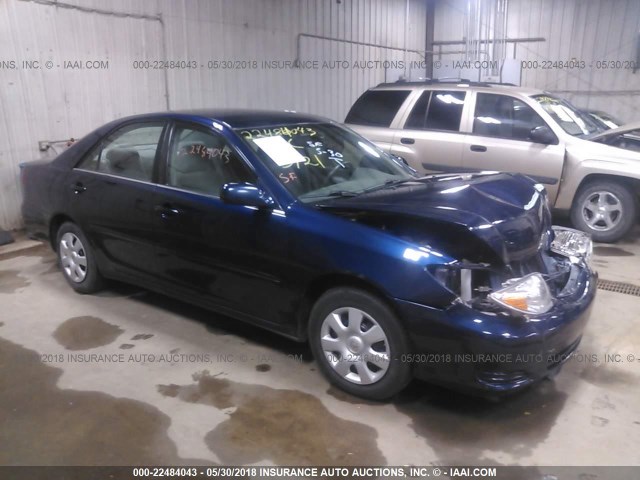 4T1BE32K22U568297 - 2002 TOYOTA CAMRY LE/XLE/SE 蓝色 照片 1