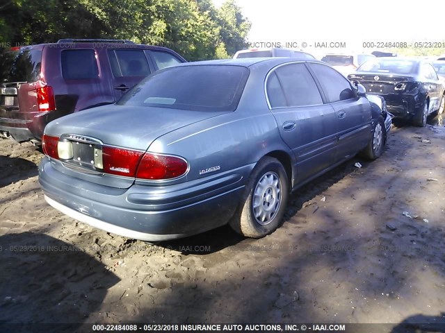 1G4HR54K0YU108376 - 2000 BUICK LESABRE LIMITED BLUE photo 4