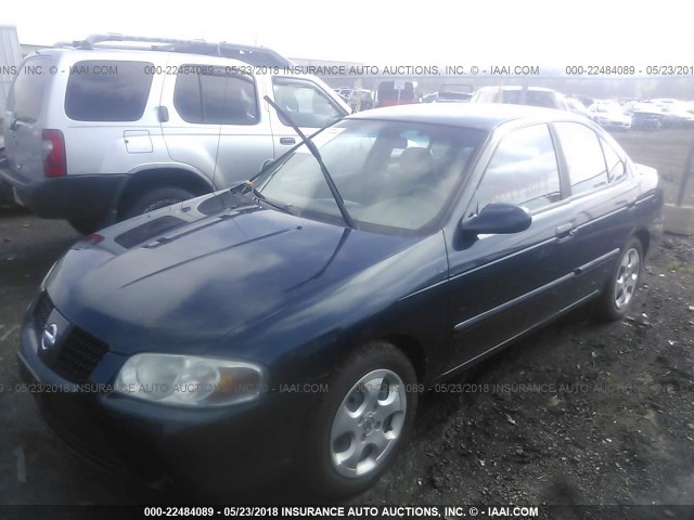 3N1CB51D34L831185 - 2004 NISSAN SENTRA 1.8/1.8S Dark Blue photo 2