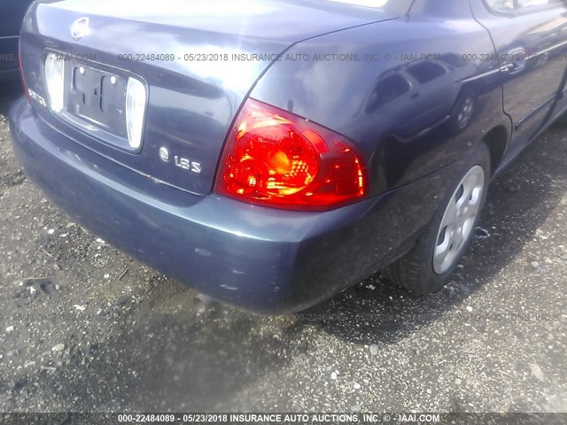 3N1CB51D34L831185 - 2004 NISSAN SENTRA 1.8/1.8S Dark Blue photo 6