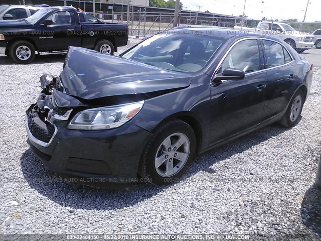 1G11B5SLXEF175937 - 2014 CHEVROLET MALIBU LS GRAY photo 2