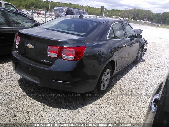 1G11B5SLXEF175937 - 2014 CHEVROLET MALIBU LS GRAY photo 4