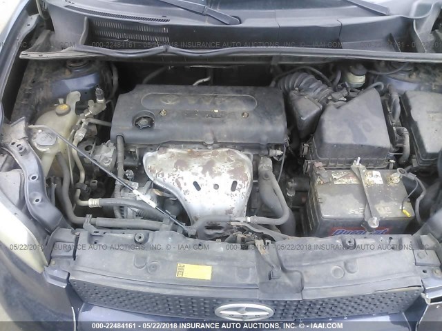 JTLKE50E081048885 - 2008 TOYOTA SCION XB შავი ფოტო 10