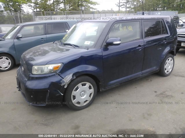 JTLKE50E081048885 - 2008 TOYOTA SCION XB შავი ფოტო 2
