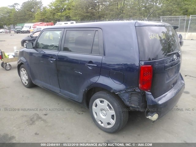 JTLKE50E081048885 - 2008 TOYOTA SCION XB შავი ფოტო 3