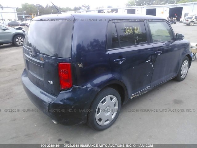 JTLKE50E081048885 - 2008 TOYOTA SCION XB შავი ფოტო 4