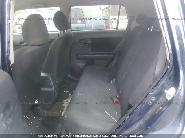 JTLKE50E081048885 - 2008 TOYOTA SCION XB შავი ფოტო 8
