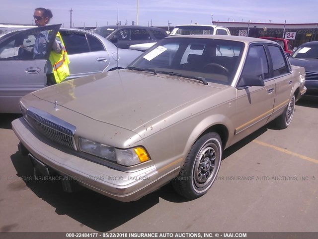 1G4AG55N1P6467934 - 1993 BUICK CENTURY SPECIAL GOLD photo 2