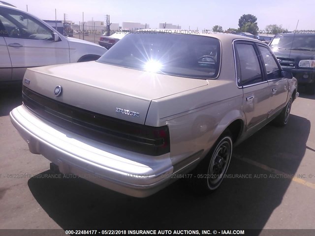 1G4AG55N1P6467934 - 1993 BUICK CENTURY SPECIAL GOLD photo 4