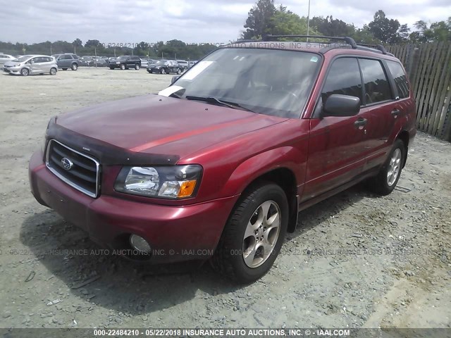 JF1SG65633H725821 - 2003 SUBARU FORESTER 2.5XS RED photo 2