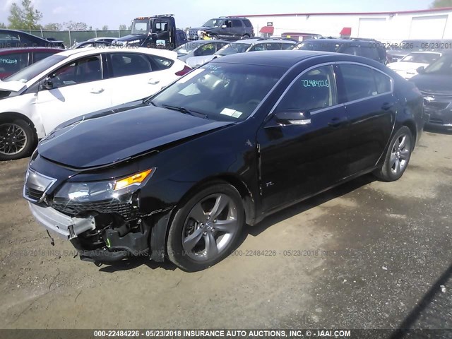 19UUA9F51EA000890 - 2014 ACURA TL TECH BLACK photo 2