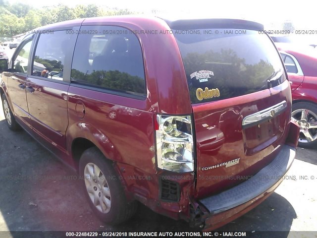 2A8HR44H88R629001 - 2008 CHRYSLER TOWN & COUNTRY LX RED photo 6