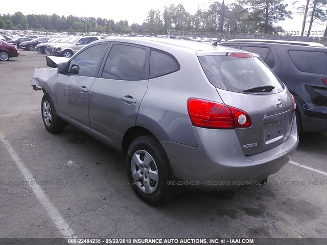 JN8AS58T39W325220 - 2009 NISSAN ROGUE S/SL GRAY photo 3