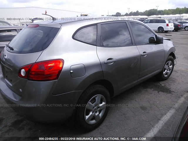 JN8AS58T39W325220 - 2009 NISSAN ROGUE S/SL GRAY photo 4