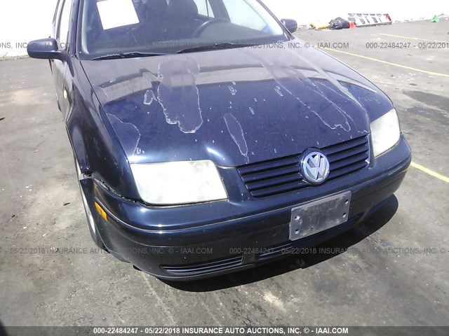 3VWTE29M5YM148442 - 2000 VOLKSWAGEN JETTA GLX Dark Blue photo 6