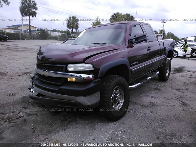 1GCHC29U92E249673 - 2002 CHEVROLET SILVERADO C2500 HEAVY DUTY RED photo 2