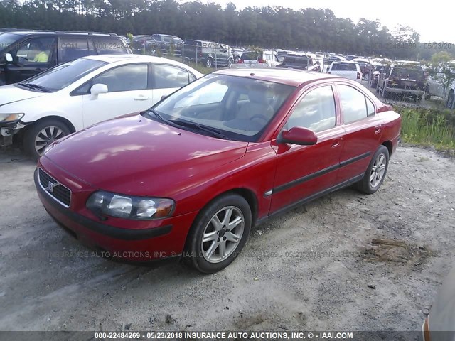 YV1RS58D112075053 - 2001 VOLVO S60 2.4T RED photo 2