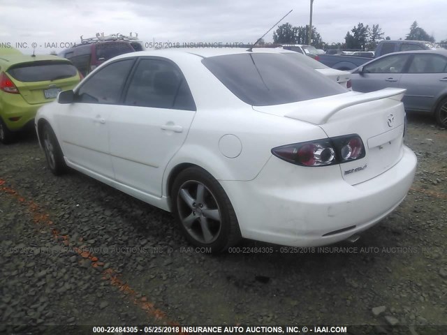 1YVHP80C285M17099 - 2008 MAZDA 6 I WHITE photo 3