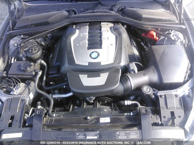 WBAEA53558CV90243 - 2008 BMW 650 I ნაცრისფერი ფოტო 10