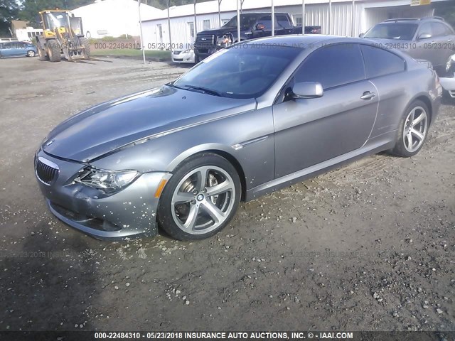 WBAEA53558CV90243 - 2008 BMW 650 I ნაცრისფერი ფოტო 2