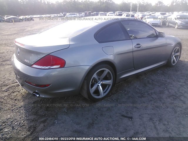 WBAEA53558CV90243 - 2008 BMW 650 I ნაცრისფერი ფოტო 4