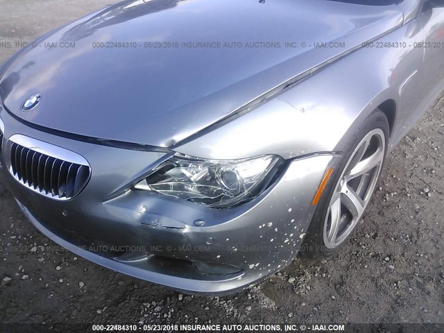 WBAEA53558CV90243 - 2008 BMW 650 I ნაცრისფერი ფოტო 6