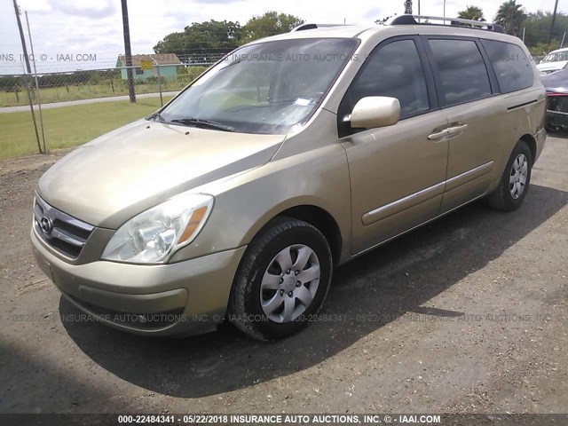 KNDMC233176024745 - 2007 HYUNDAI ENTOURAGE GLS/SE/LIMITED BEIGE photo 2