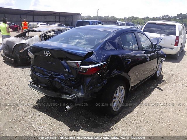 3MYDLBZV8GY113702 - 2016 TOYOTA SCION IA BLUE photo 4