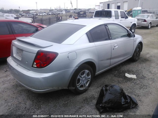 1G8AM12F54Z188140 - 2004 SATURN ION LEVEL 2 SILVER photo 4