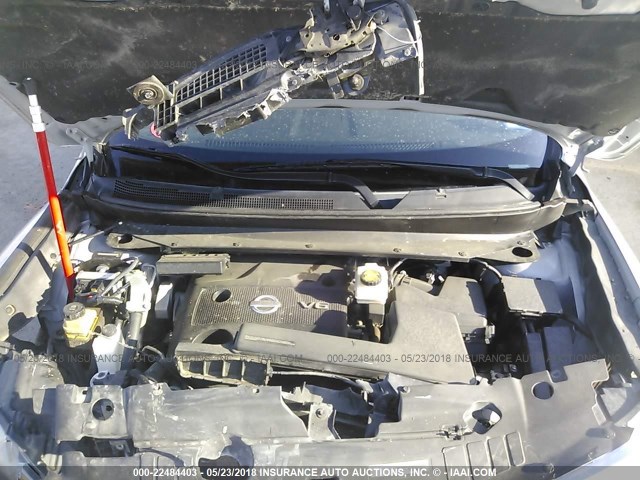 5N1AR2MN5EC647121 - 2014 NISSAN PATHFINDER S/SV/SL/PLATINUM 银色 照片 10