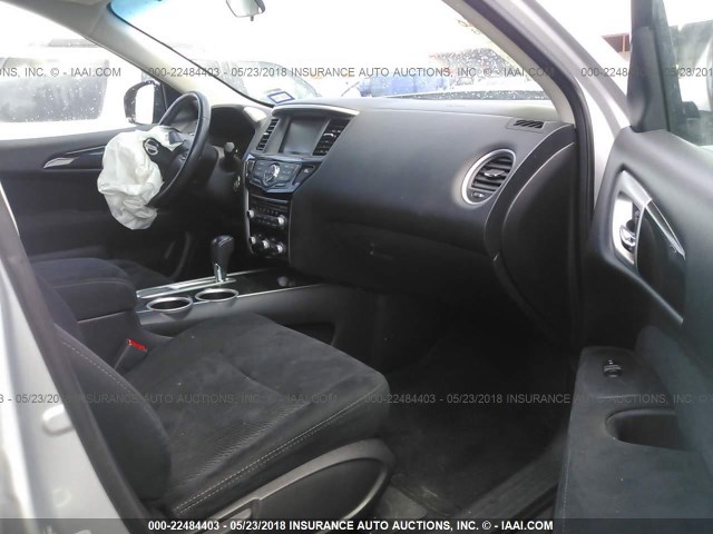 5N1AR2MN5EC647121 - 2014 NISSAN PATHFINDER S/SV/SL/PLATINUM 银色 照片 5
