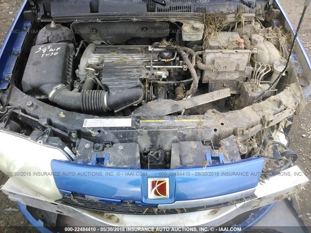 1G8AK52F14Z102724 - 2004 SATURN ION LEVEL 3 BLUE photo 10