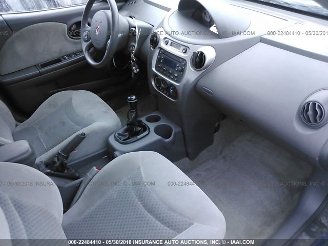 1G8AK52F14Z102724 - 2004 SATURN ION LEVEL 3 BLUE photo 5