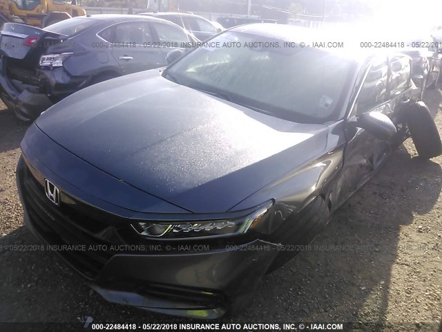 1HGCV1F32JA087323 - 2018 HONDA ACCORD SPORT GRAY photo 2